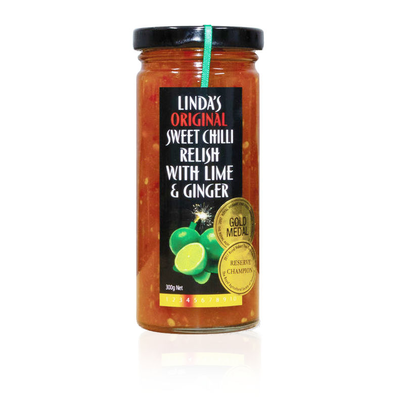 Linda’s Sweet Chilli Relish with Lime & Ginger